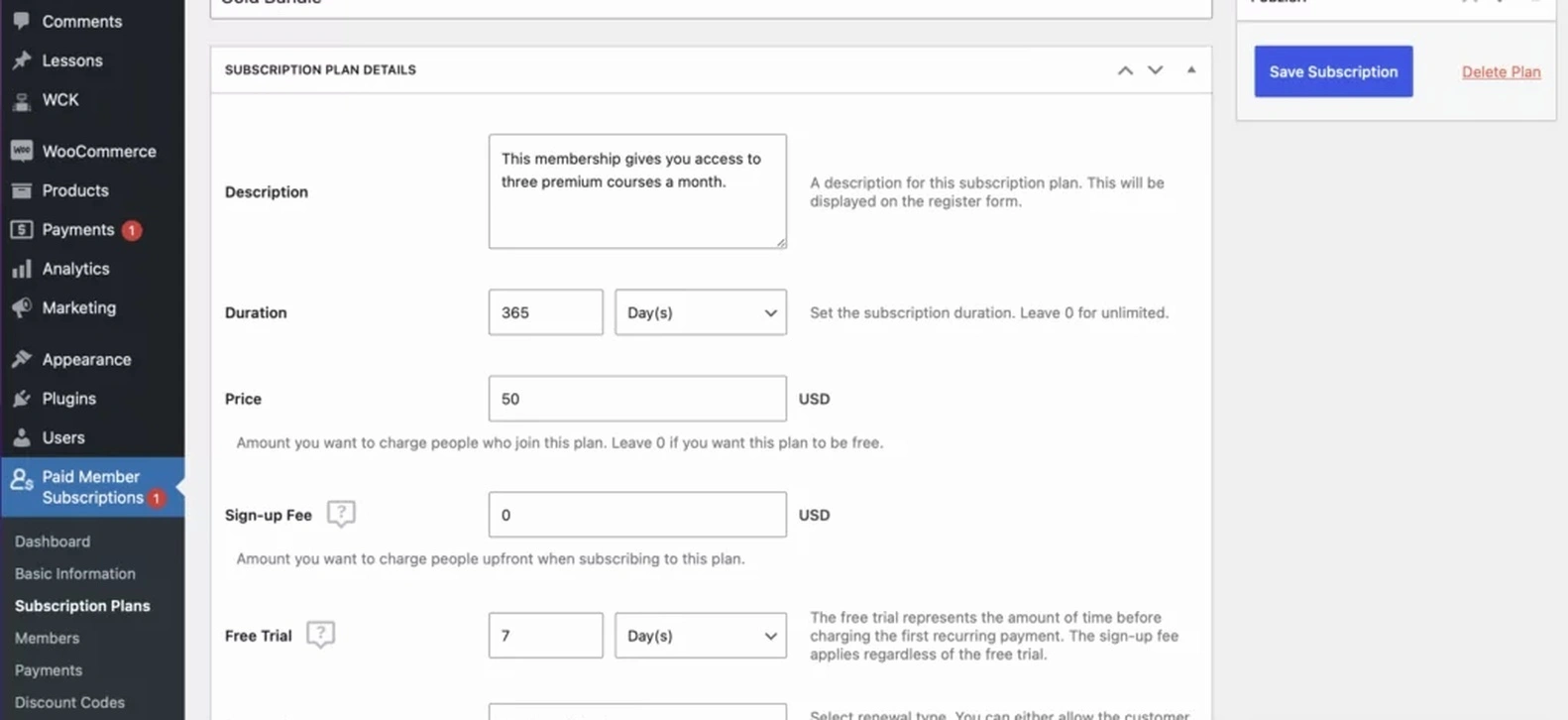 Content subscription training materials